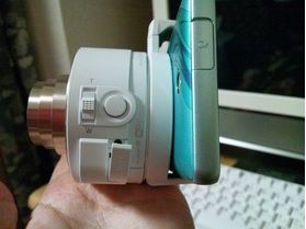 SONYのデジタルスチルカメラ、DSC-QX10とクリップ式のワイドレンズ（Super Wide Lens 0.4x）を森林公園周辺でテスト