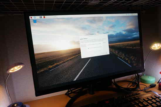 次の手順でシステムのアップデートを行う、を選択。これが長い長い・・。