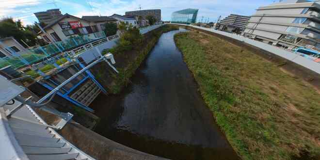 柳瀬川、いろは橋付近