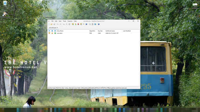 保存されているエイリアス(アップロード鍵)が表示される