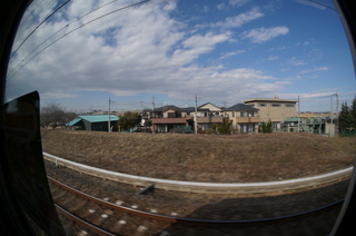 東武東上線の車窓風景