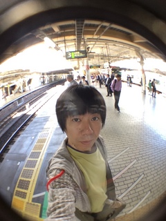 国立科学博物館の大アマゾン展観覧@上野駅にて自分撮り