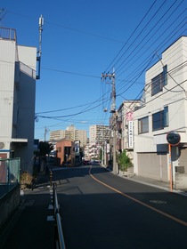 板橋区、中台付近の風景
