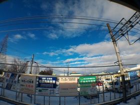 2016年1月18日の大雪の日に、東武東上線に乗り鉄、Zenfone2で森林公園駅から雪景色を撮影