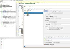Android Studio、Edit ConfigurationでAndroid app(Module)を追加