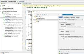 Android Studio、Edit ConfigurationでAndroid app(Module)を追加