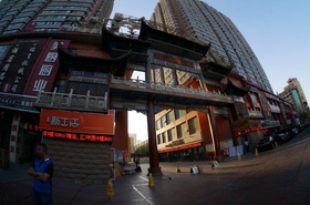 烏魯木斉（ウルムチ）市内、長江路の風景