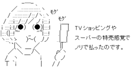 TVショッピングやスーパーの特売感覚でノリで払ったのです
