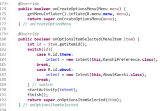 AndroidのToolBarにPopup menuを作成